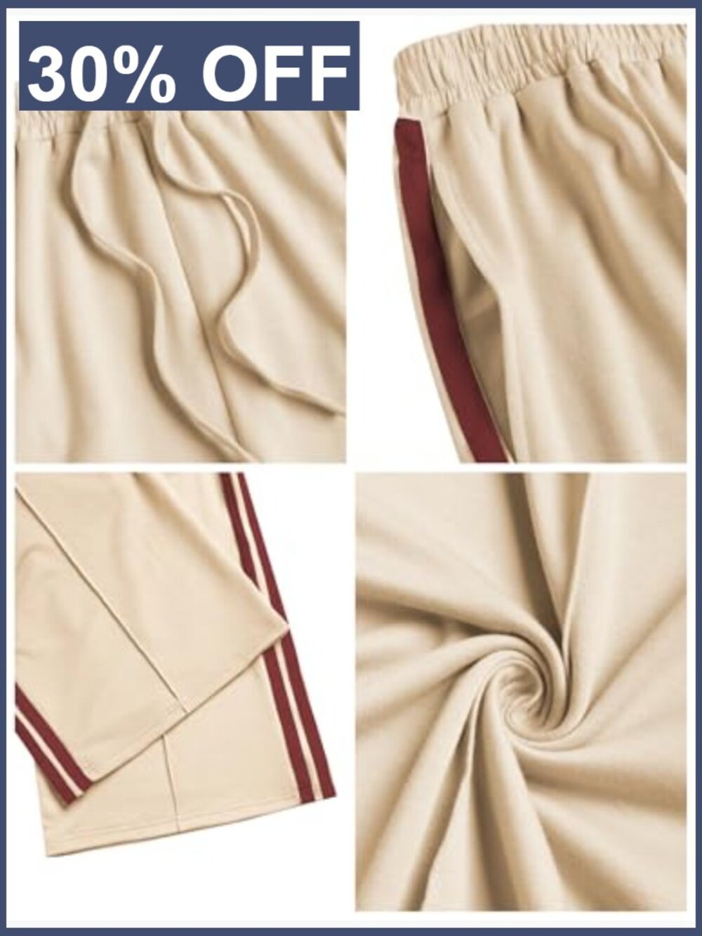 Straight Leg Sweatpants Baggy Lounge Joggers with Pockets - Picture 4 of 7